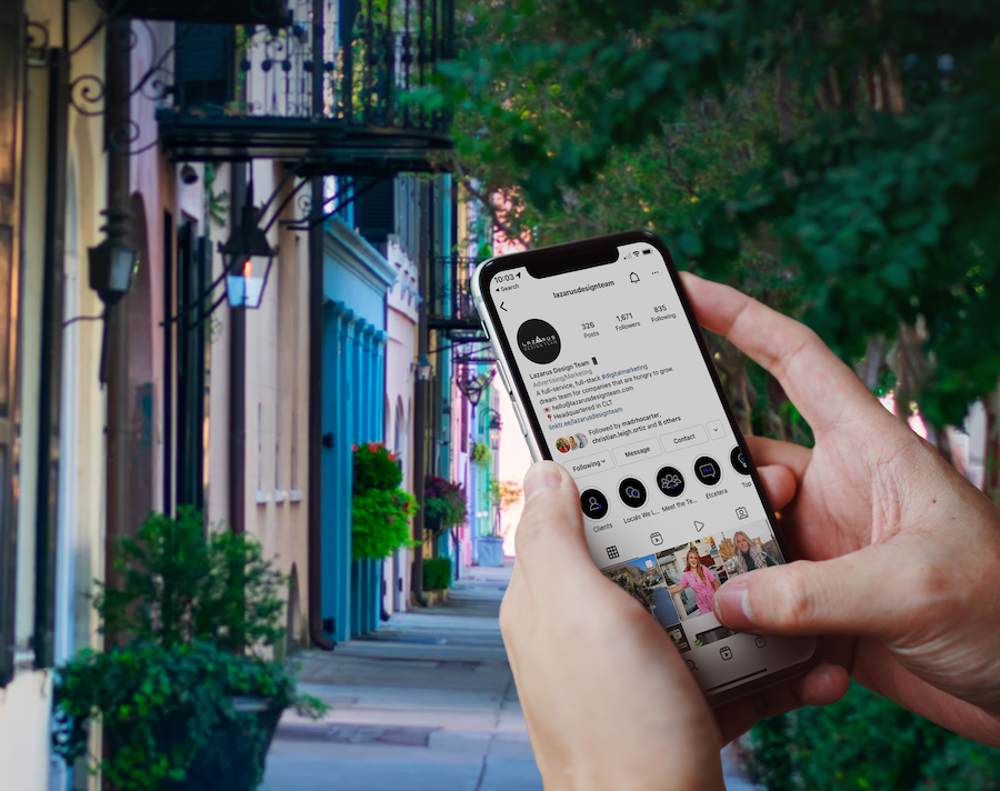 Charleston Instagram Mockup social media consultant charleston sc